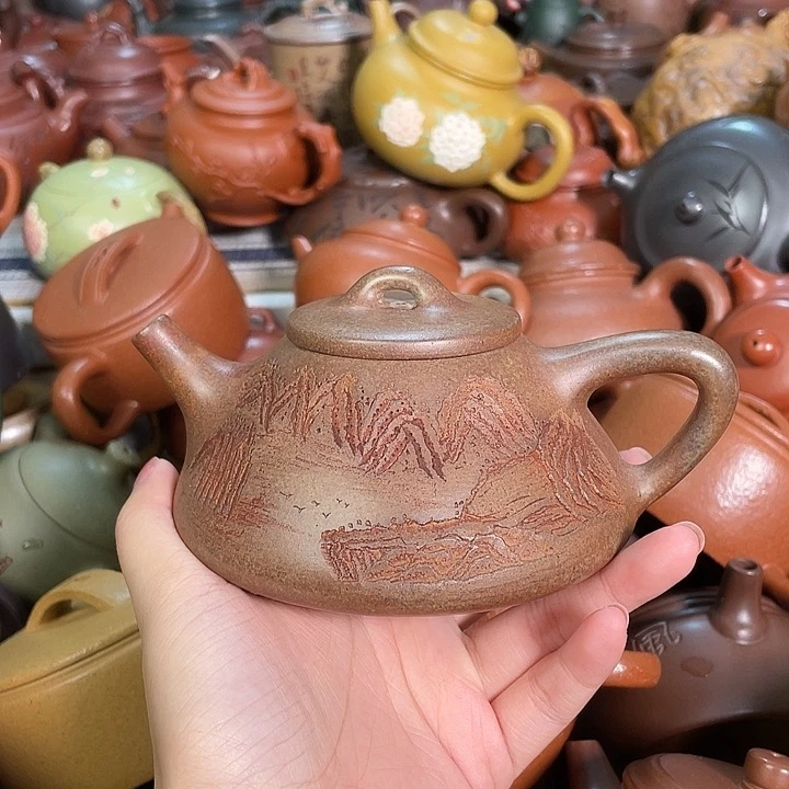 潮***娜茶壶紫砂紫砂宜兴紫砂壶微瑕