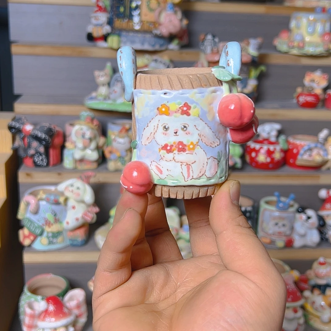 宋***兹老梧家的手工多肉花盆