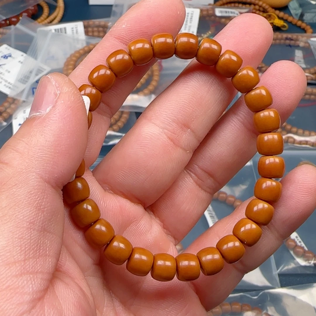 橄榄核手串老挝SSS级核尖极限弧尺寸7.7