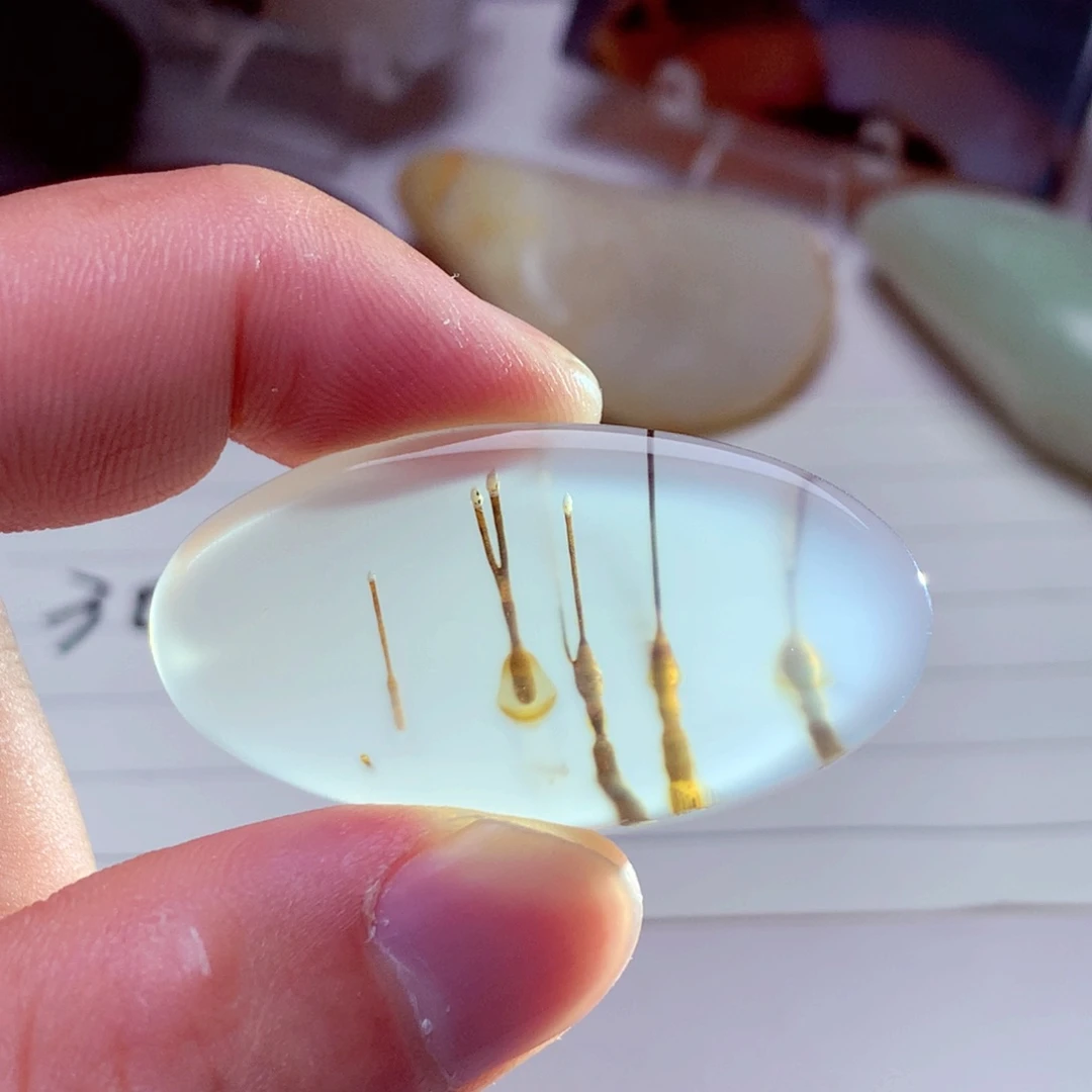 玛瑙/玉髓吊坠(不含链)未镶嵌蓝****8