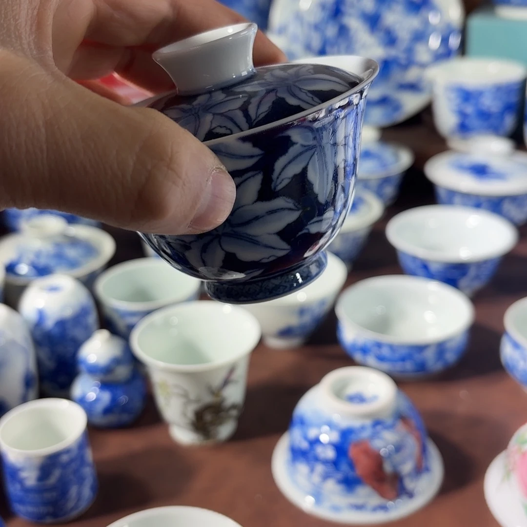 陶杯子手工手绘的陶瓷杯