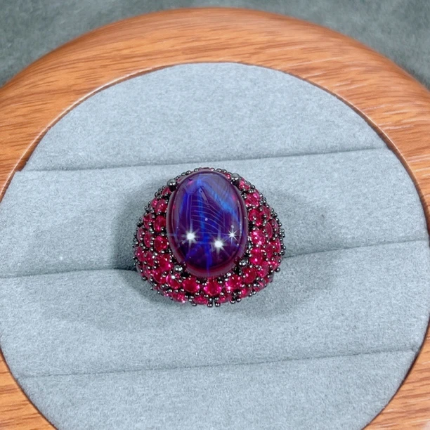 戒指 【米莱轻奢】晶莹剔透 炫彩丽人 紫星光戒指188