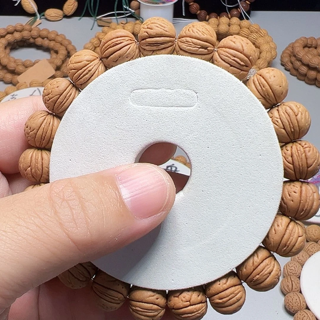 金***叶手串桃核1.3小磨盘精品