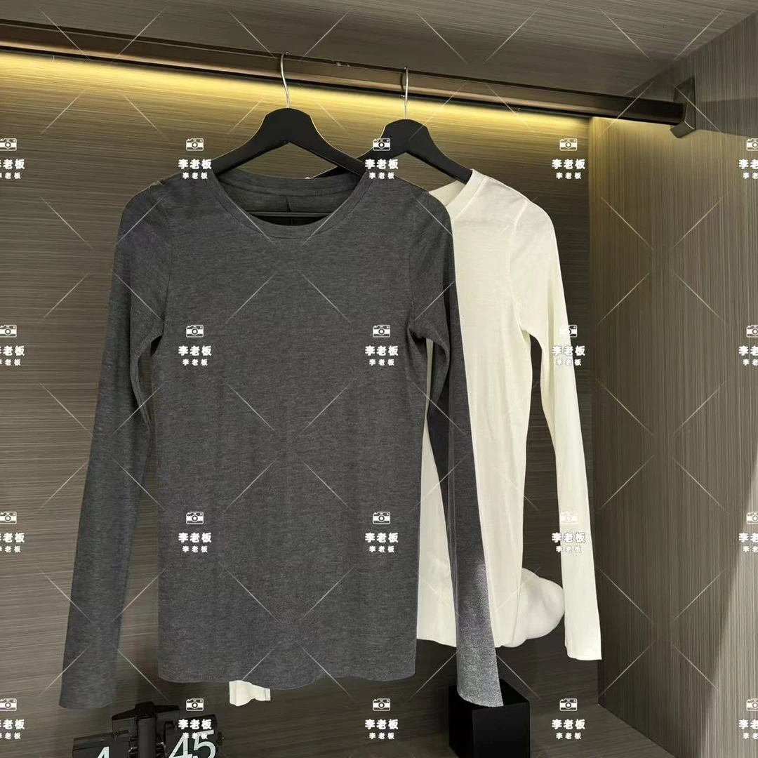 2025百搭冬季新款亲肤裸感长袖百搭t恤体恤