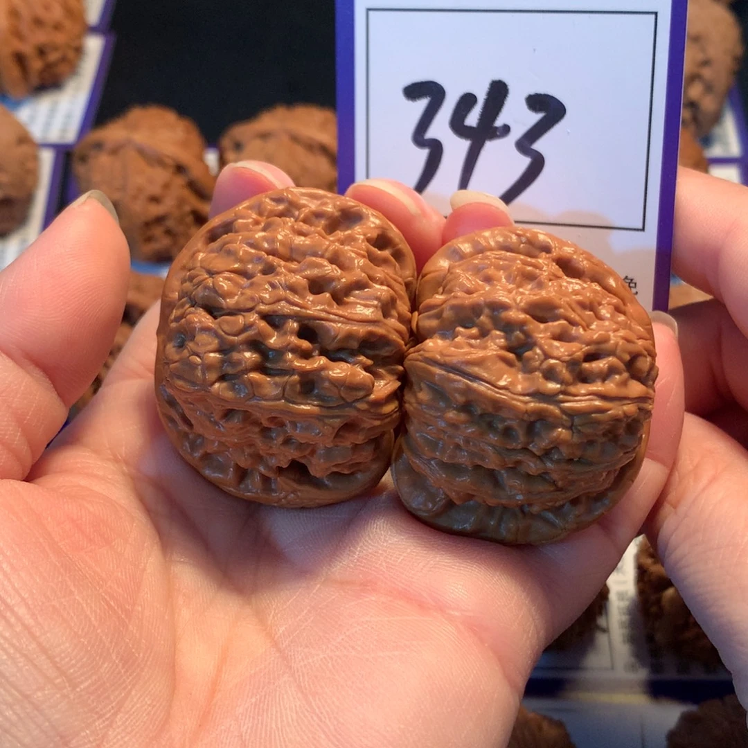 螺***旋把件文玩核桃343白狮子4.3