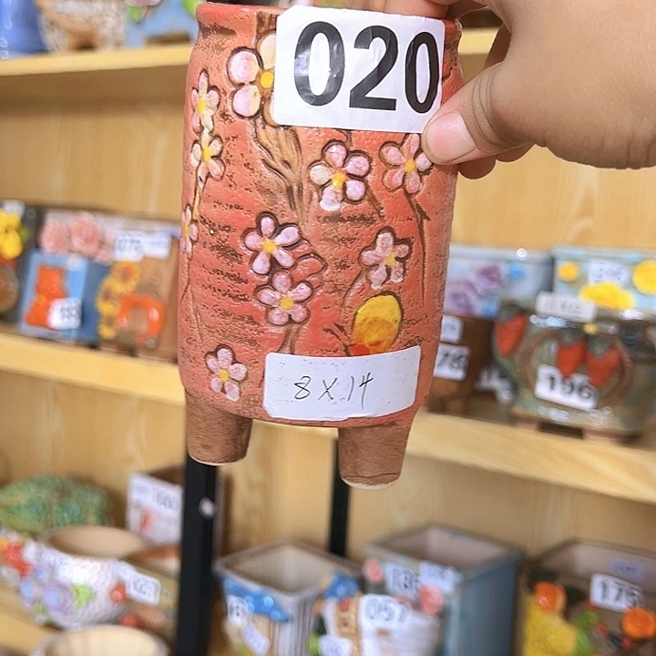 陶瓷多肉花盆满15包邮