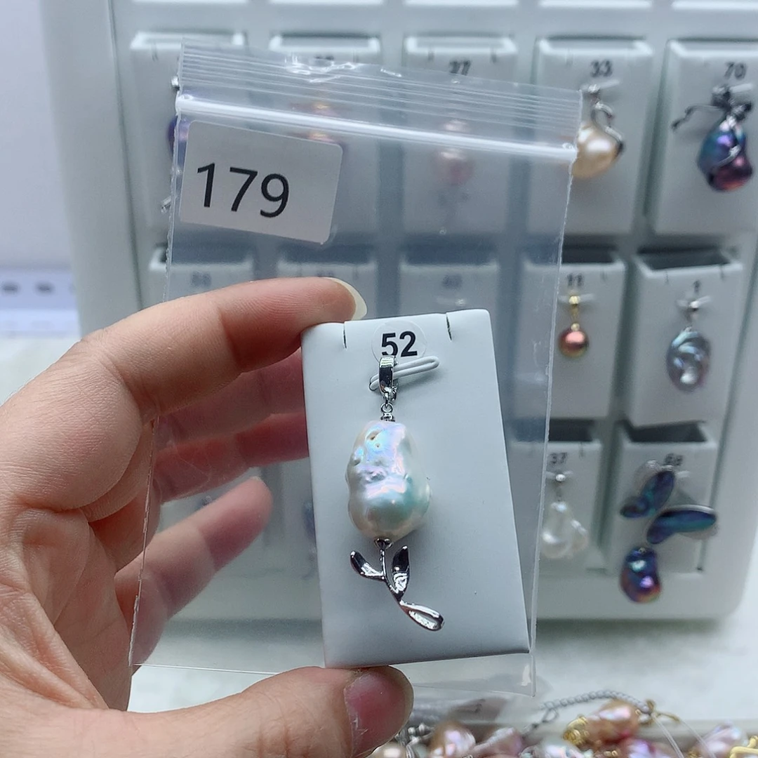 淡水珍珠吊坠(不含链)合金