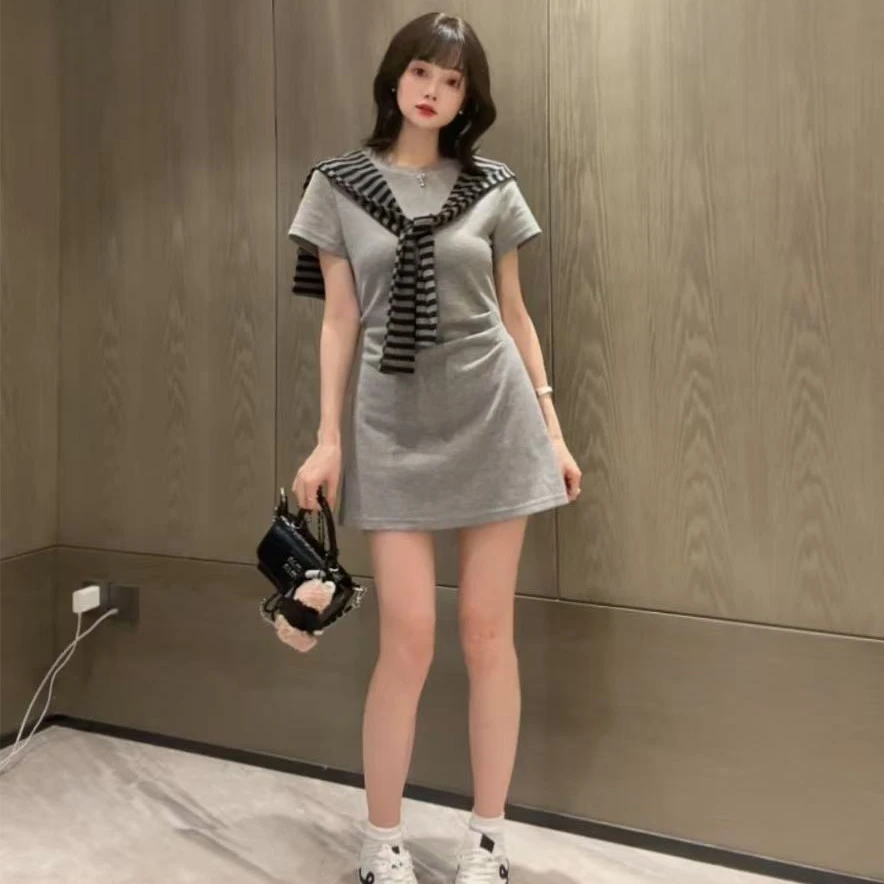 短裙小众裙子时尚套装少女风辣妹包臀收腰夏季时尚