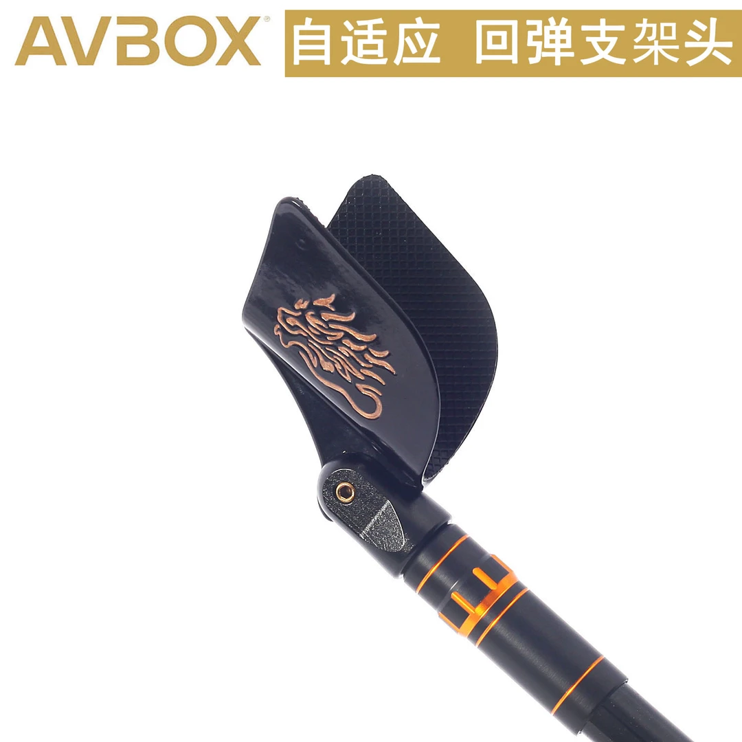 禧龙博克斯支架头羊角头竞技支架黑坑自动回弹钓鱼架杆鱼竿支架