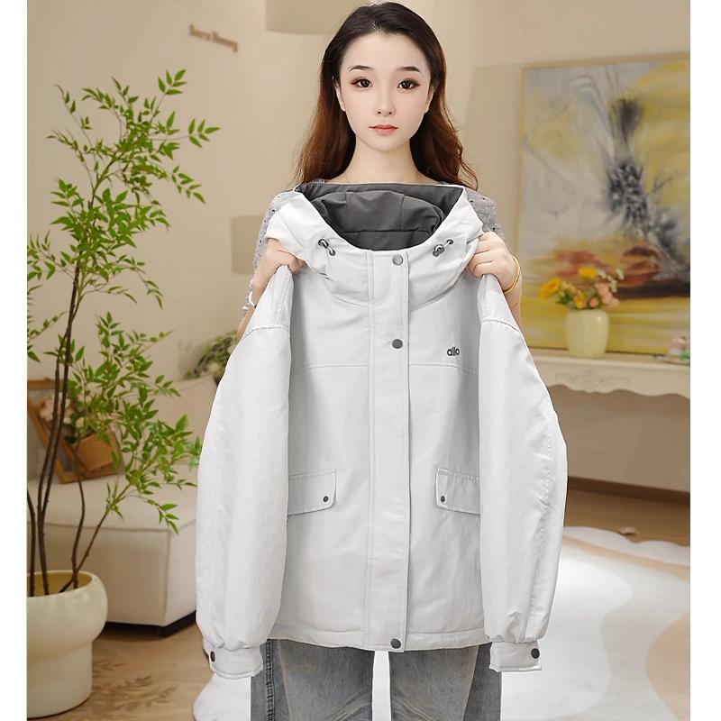 女童秋冬季棉服外套2025冬季新款小女孩中大童连帽棉服外套Q63315