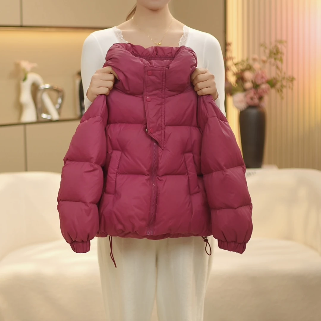 boboe/波波鹅2024冬装加厚韩版时尚百搭加厚羽绒服外套--Y1288