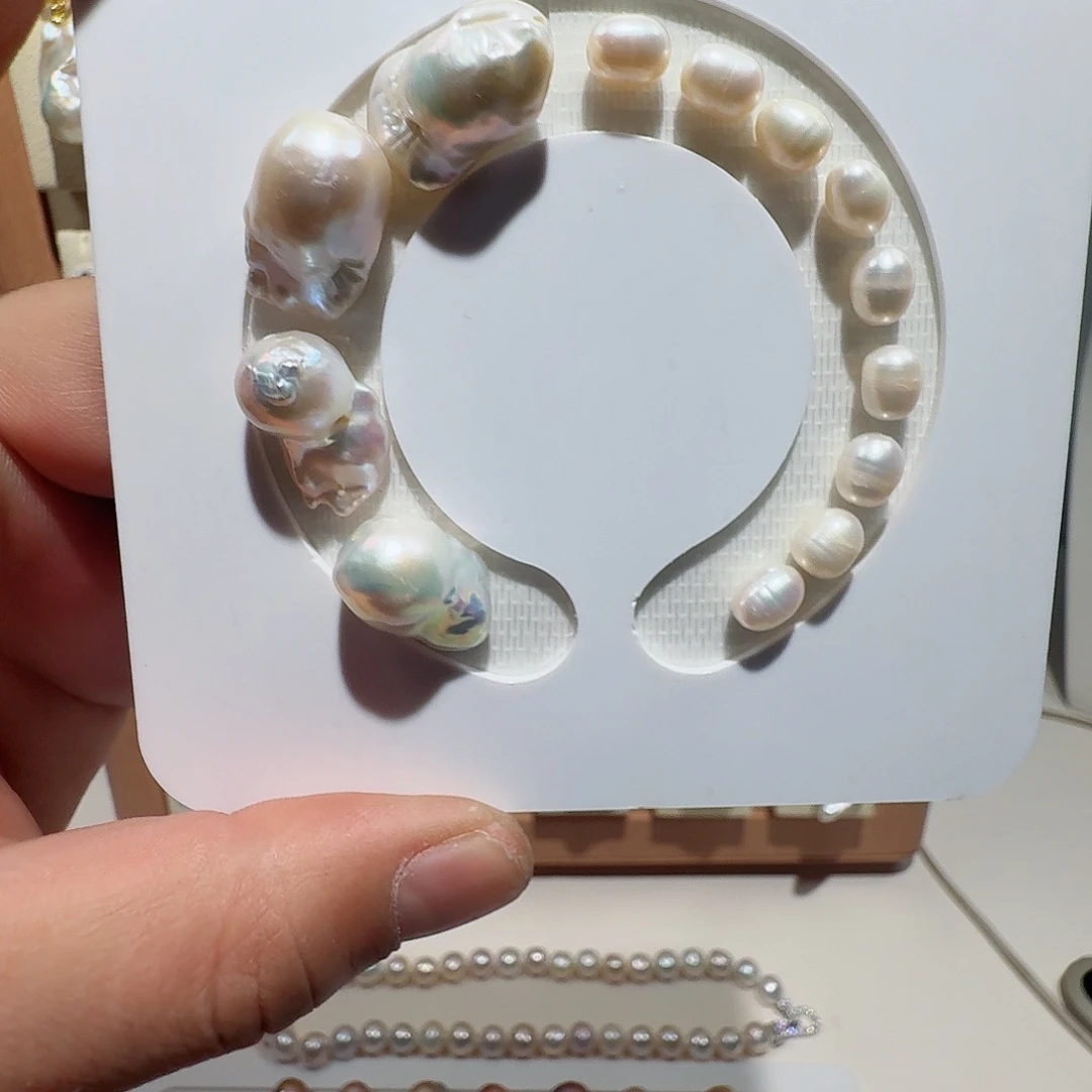 合金淡水珍珠颈饰