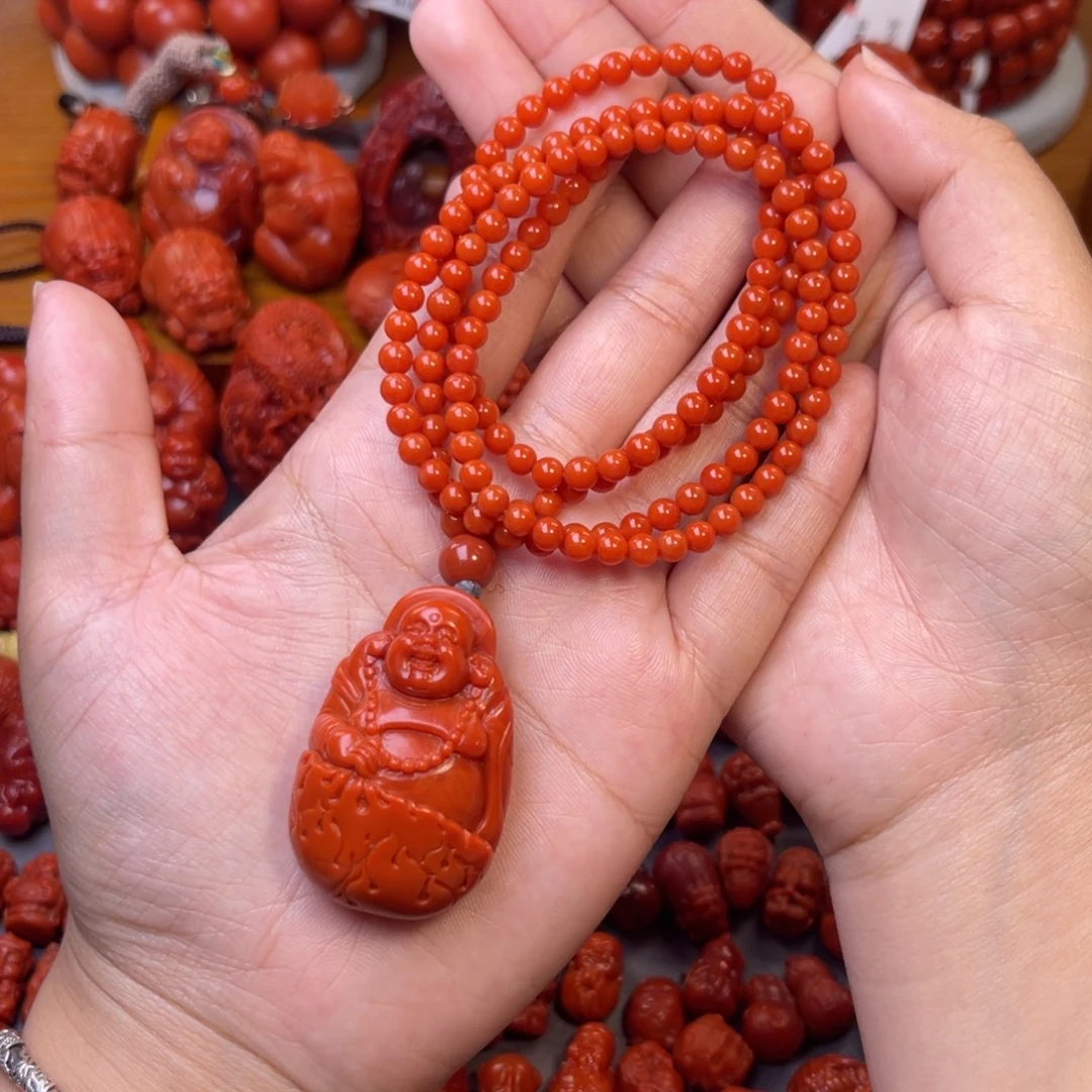 南红玛瑙未镶嵌川料瓦西精品佛公套装