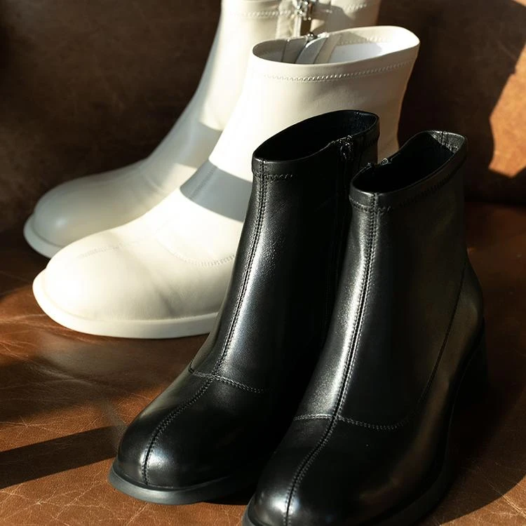 牧衣游 羊皮厚底长筒靴女显瘦百搭舒适新款 圆梦【不支持会员折】