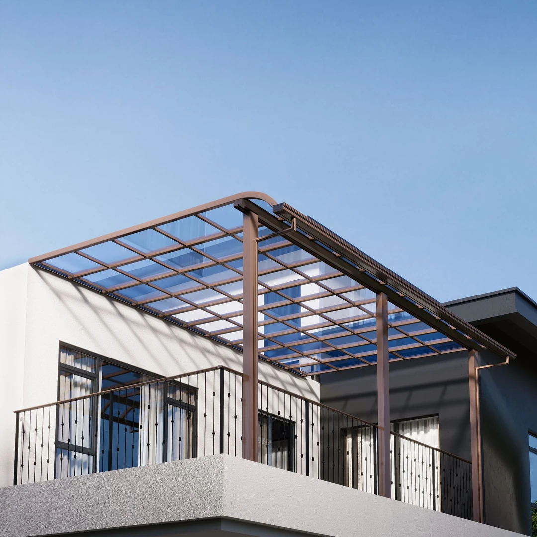 【上门测量安装】铝合金雨棚别墅窗户露台家用屋檐阳台楼顶遮阳棚