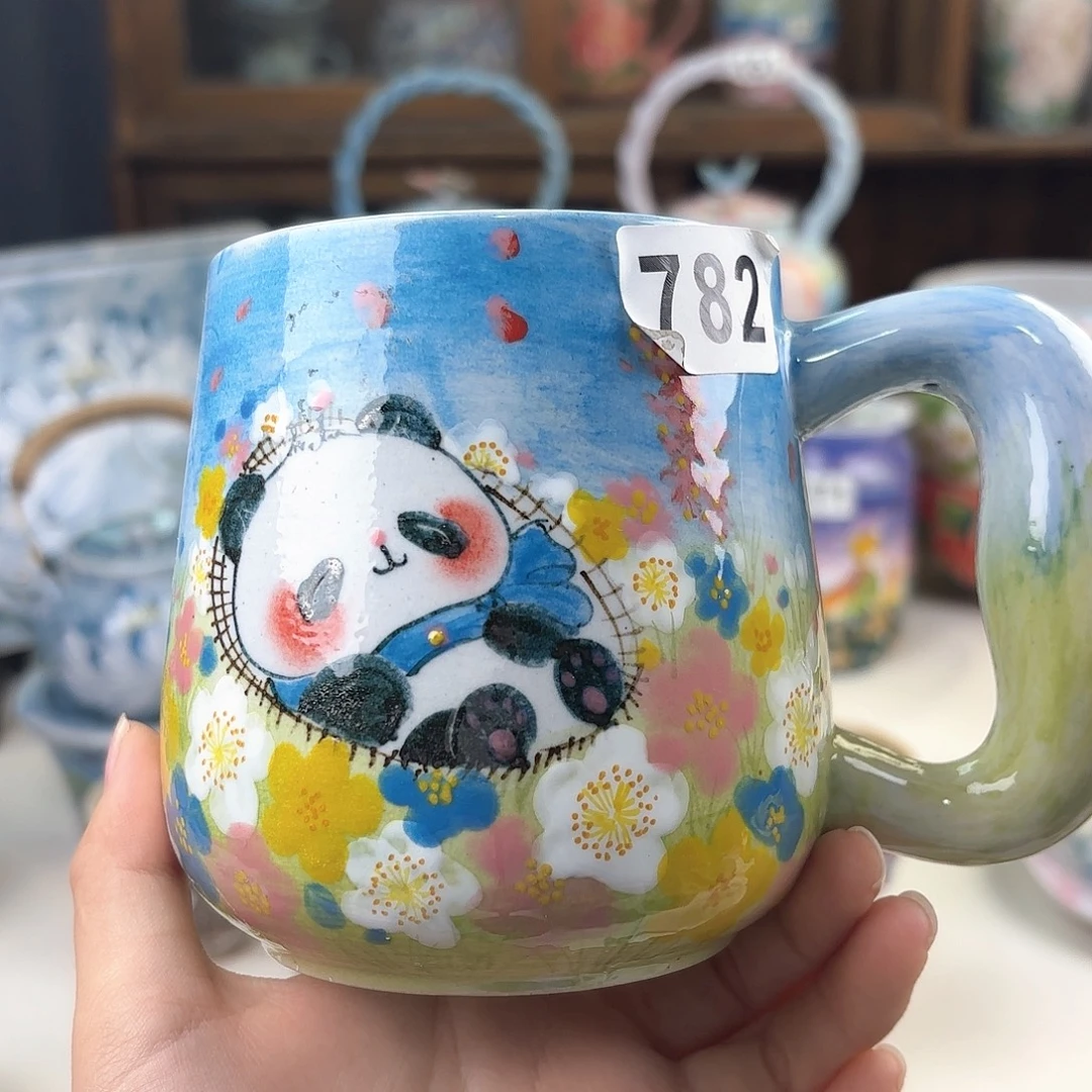 景德镇手绘高温釉下彩陶瓷茶具