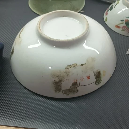 陽***羊为人民服务陶瓷碗。。。。