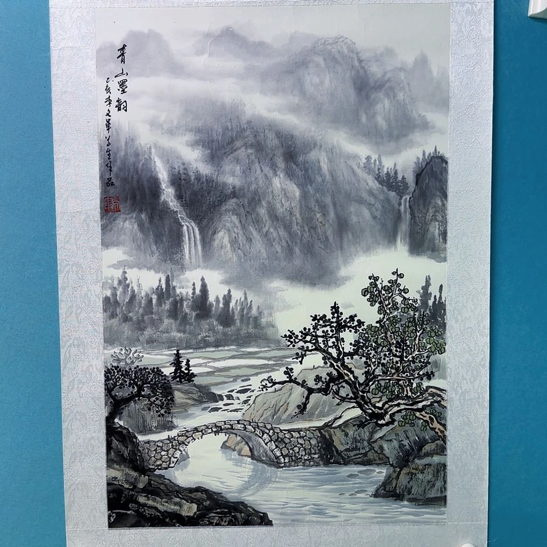 国画国画作品老师手绘