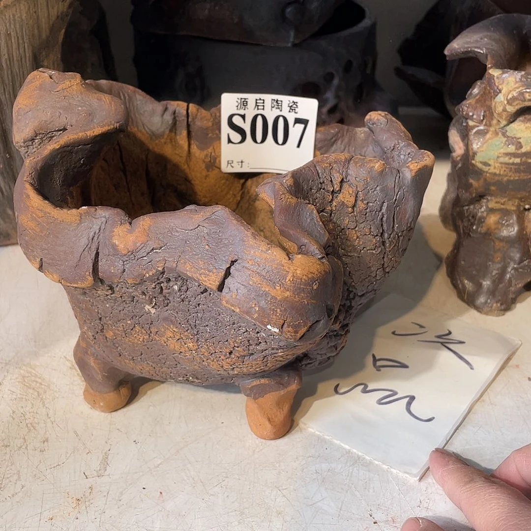 紫砂花盆景德镇陶瓷花盆007