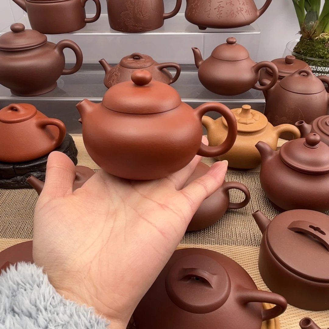 茶壶紫砂朱泥文旦瑕