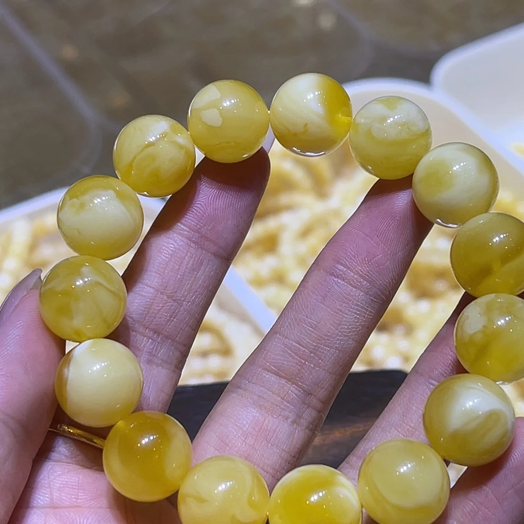 手链琥珀未镶嵌蜜蜡手串