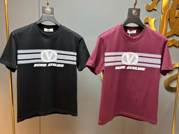 25D7556时尚潮款男士休闲百搭薄款春夏款短袖T恤