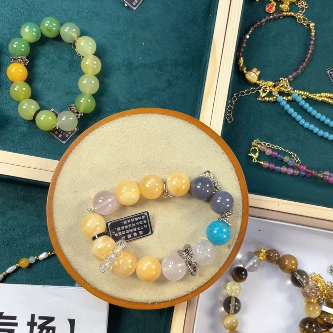 项链针钠钙石银S925镀金镶嵌