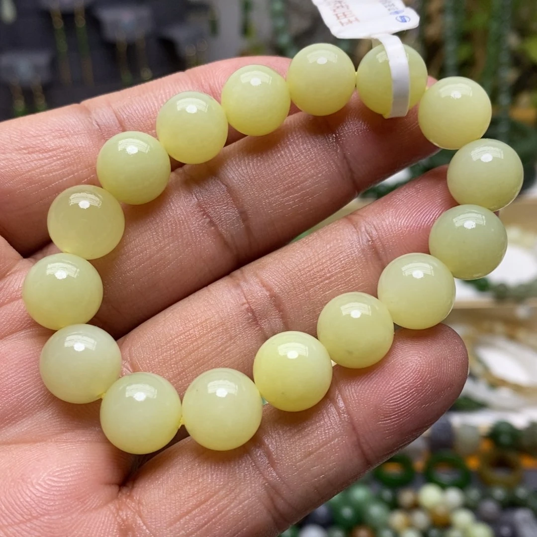 和田玉（黄玉）手链未镶嵌45