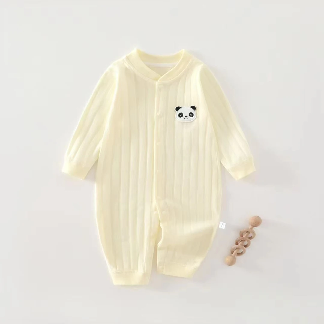 婴儿衣服纯棉连体衣无骨A类棉四季春秋冬款可爱休闲初生儿0-1爬服