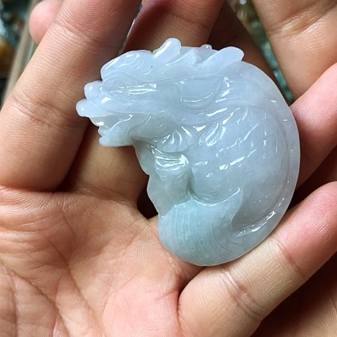 颈饰未镶嵌翡翠福豆豆珠宝翡翠颈饰