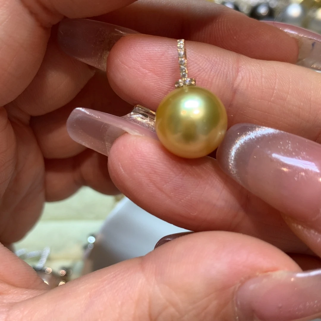 海水珍珠颈饰14K金镶嵌