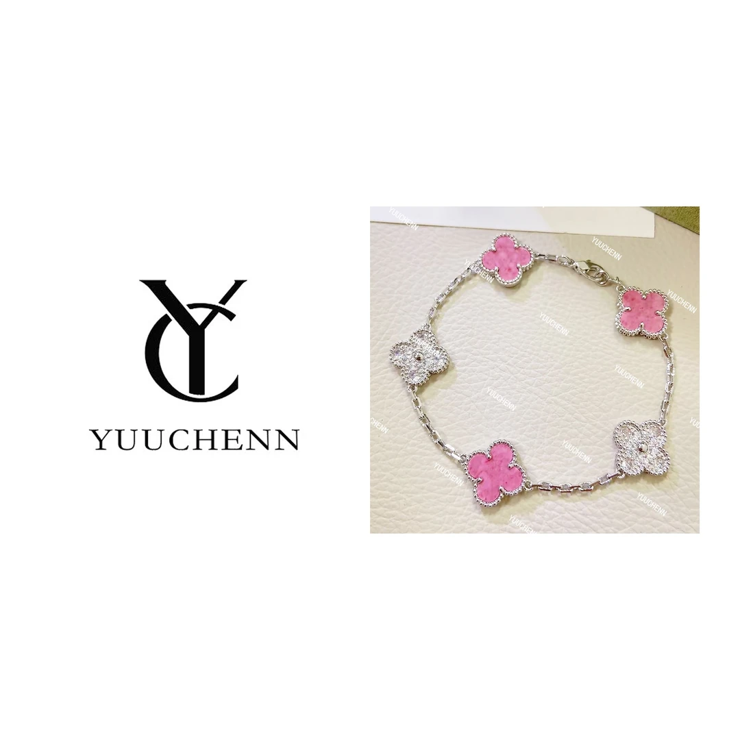 铜合金贝壳手链 YUUCHENN    【Aihambra】    个性轻奢女士手链