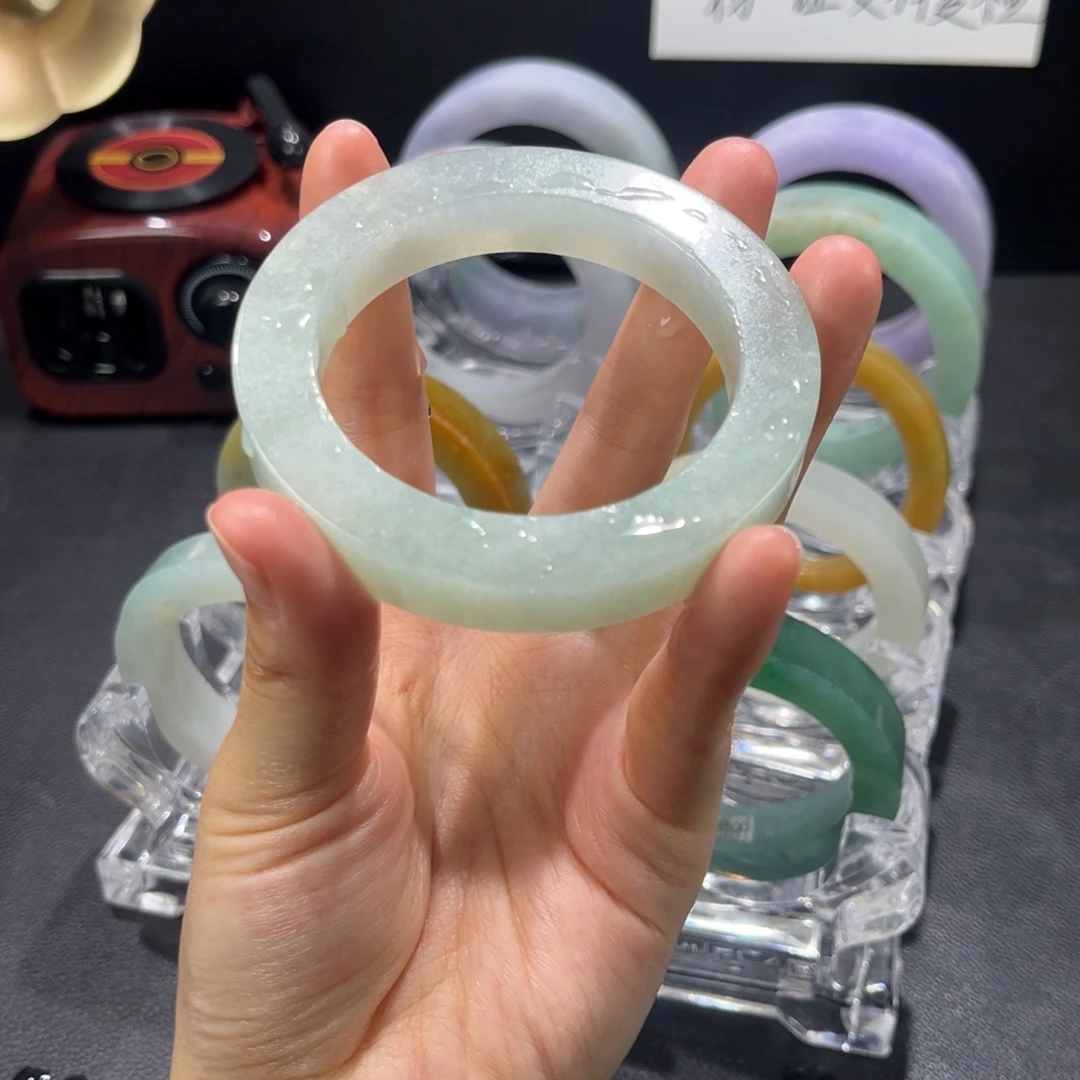 定制翡翠未镶嵌手镯54-59