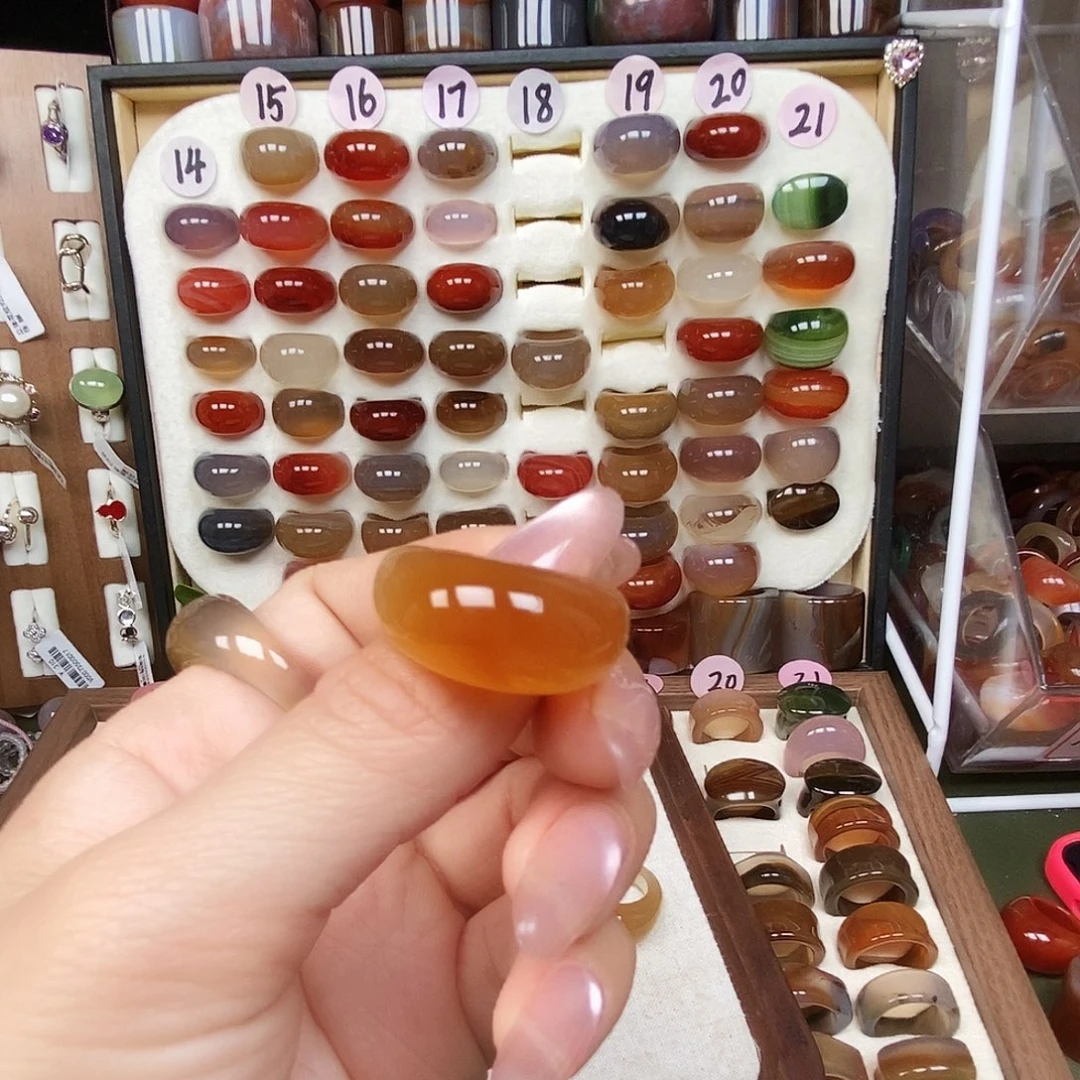 S****玛瑙/玉髓未镶嵌戒指