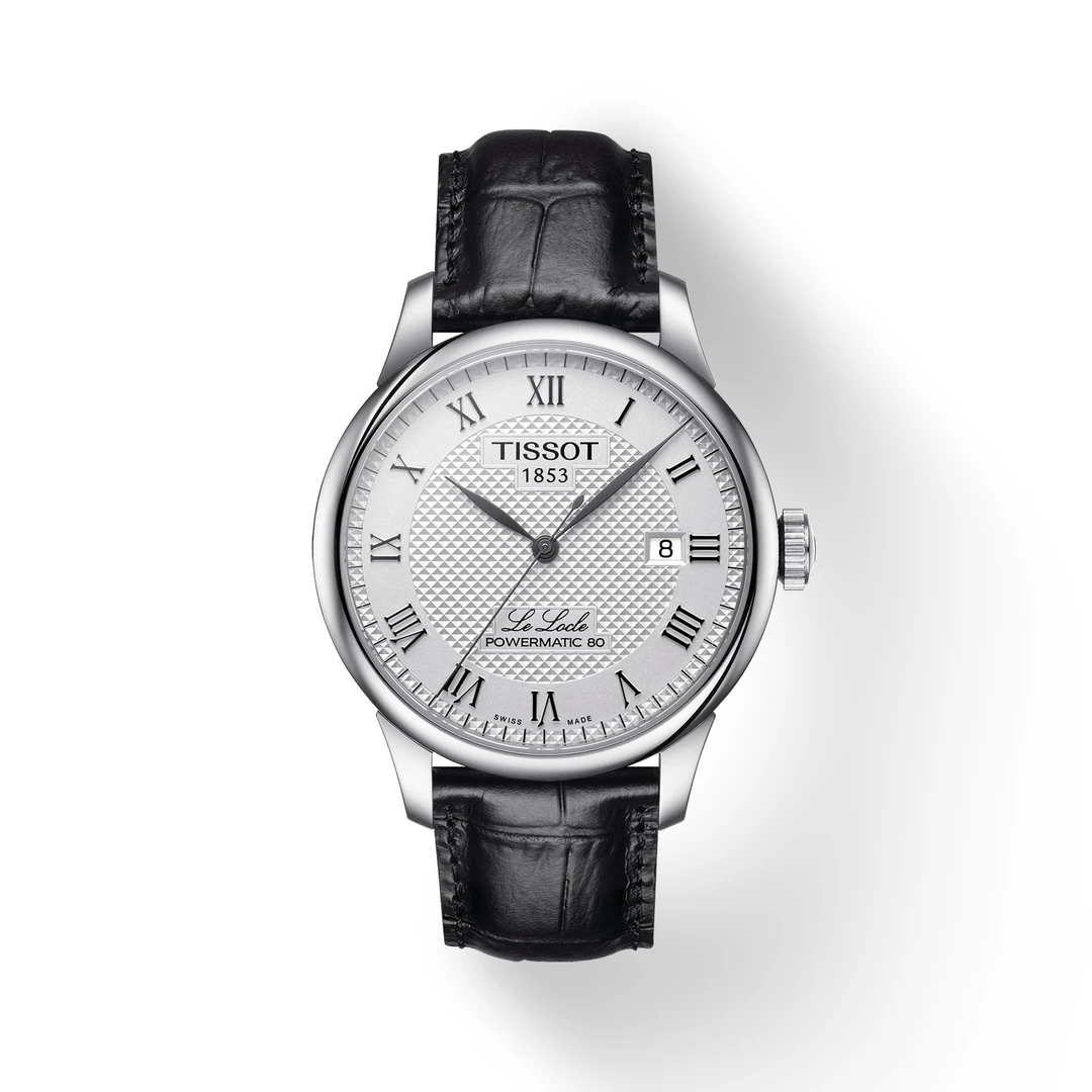 未使用 Tissot/天梭 瑞士手表经典力洛克皮带机械表商务休闲男表