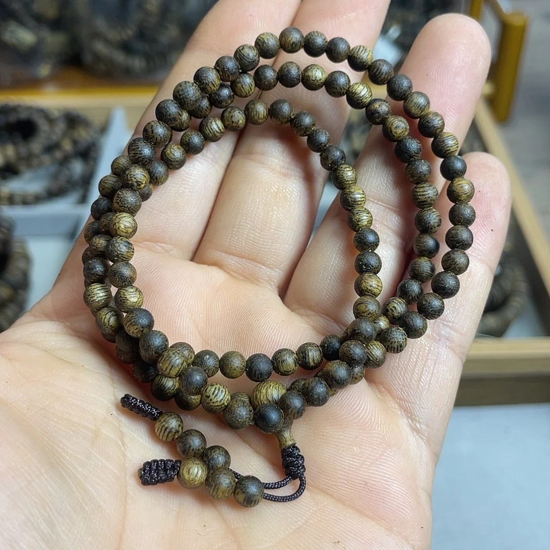 沉香沉香碎屑奇楠沉香三圈4毫米花香蜜香