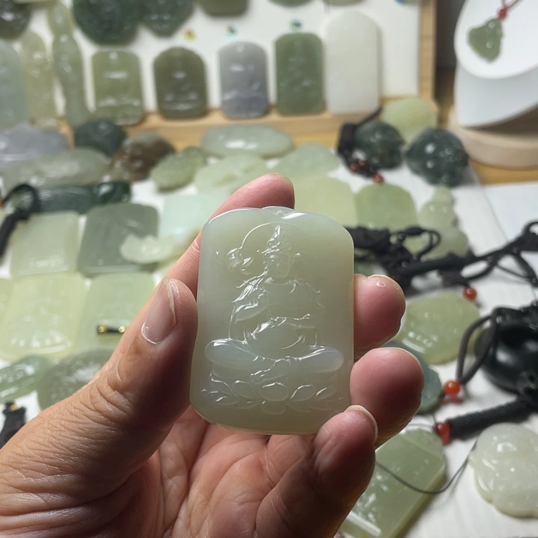 【闪购商品】和田玉（糖玉）未镶嵌颈饰用****7