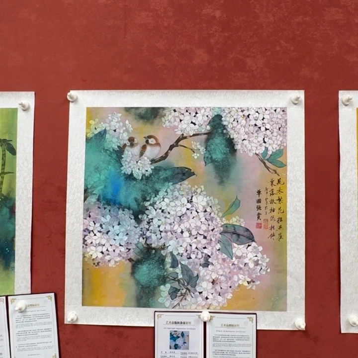 国画书画作品多次参加全国大展