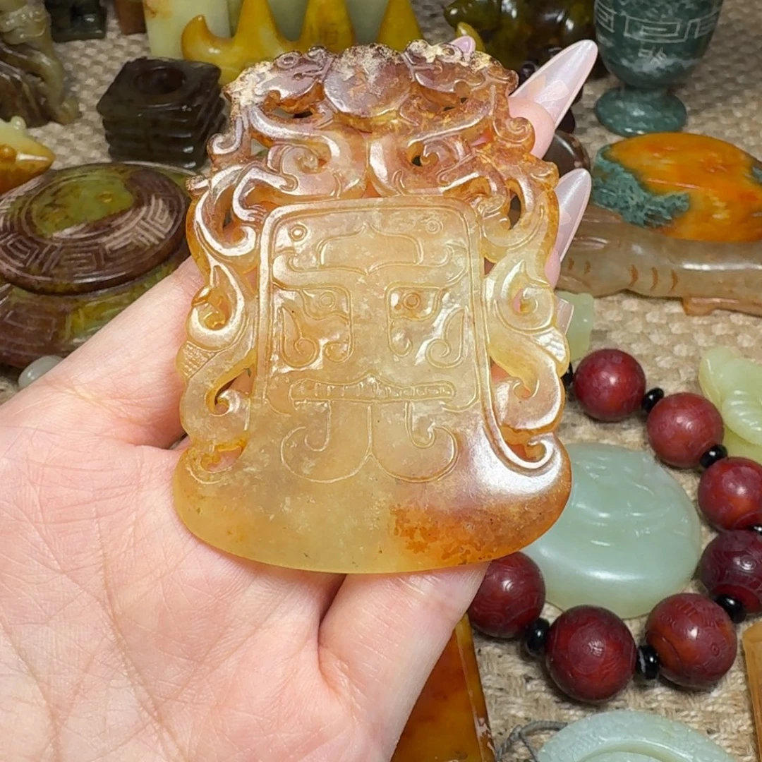 白玉菩提吊坠挂件