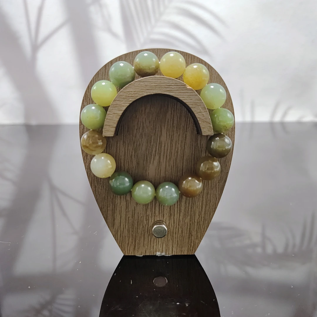 P和田玉多宝圆珠手串（卡12）0284