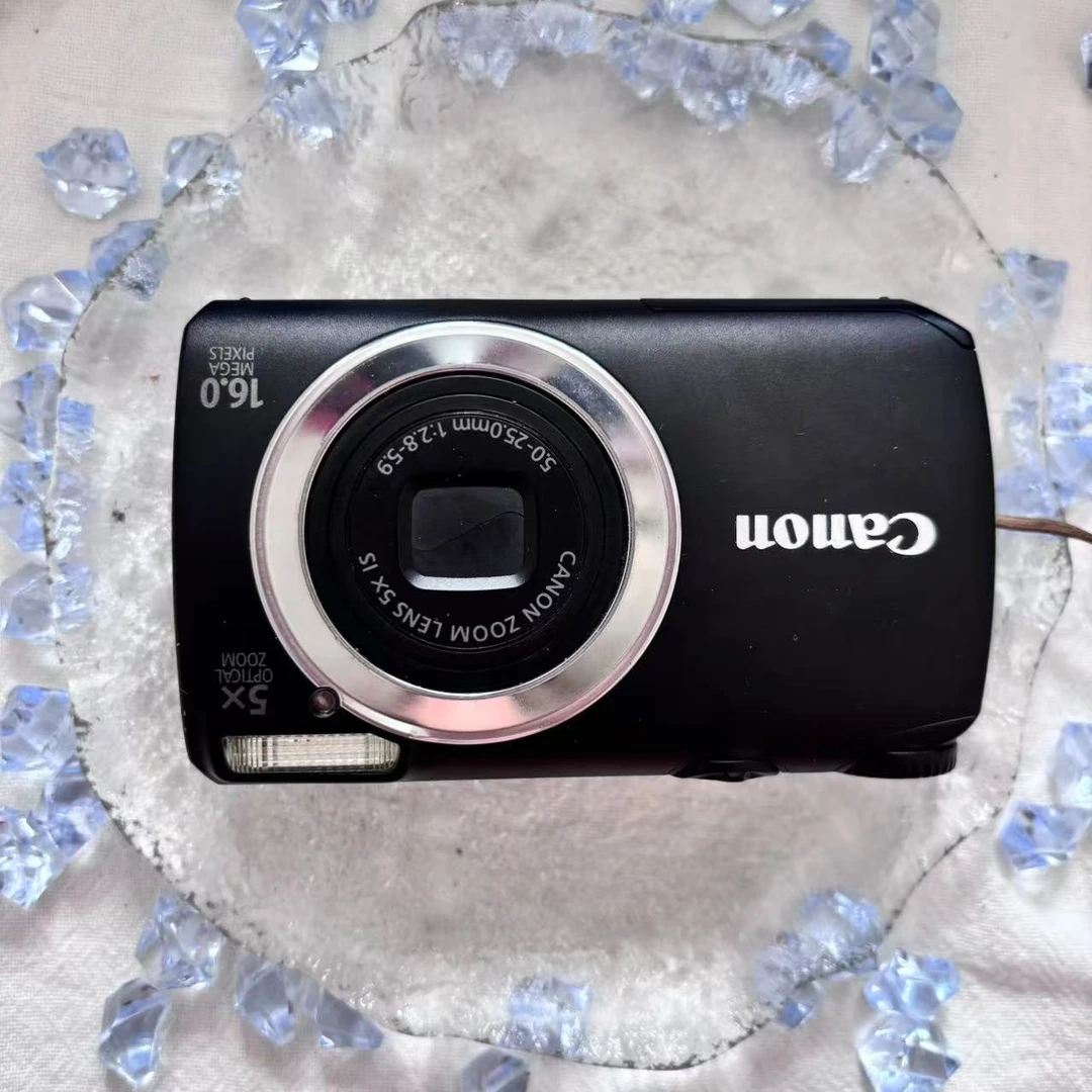 95新 Canon/佳能 a3300黑色 1610w像素5倍光学变焦 贴膜 功能完好