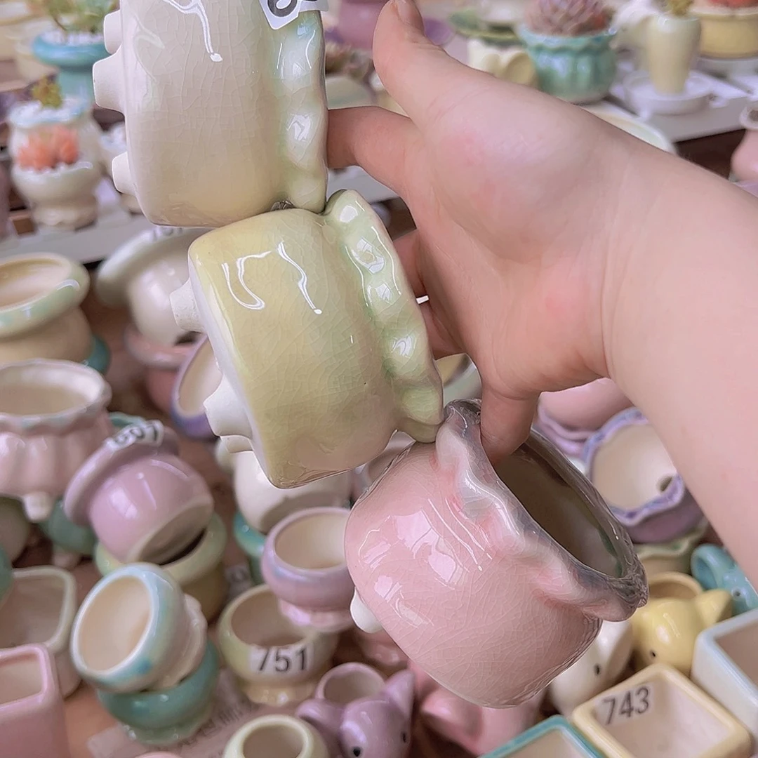 陶瓷花盆单场满12包邮