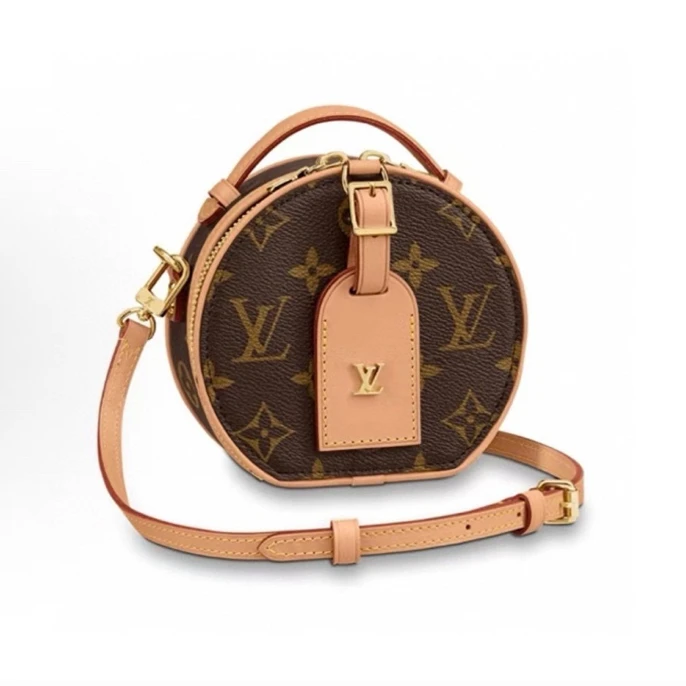 99新 LouisVuitton/路易威登 老花mini小圆饼包 芯