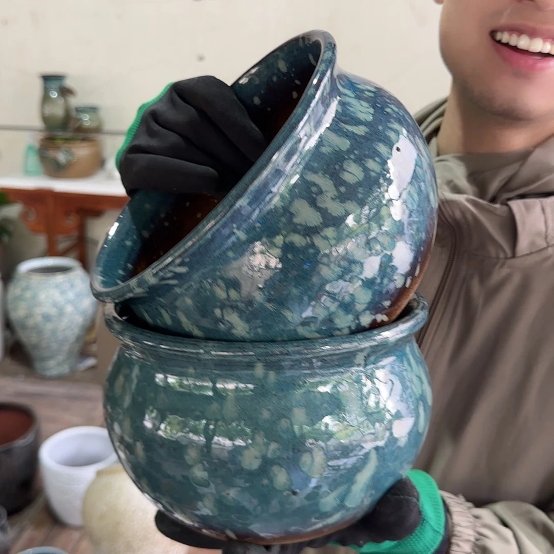 紫砂花盆尺寸19@13