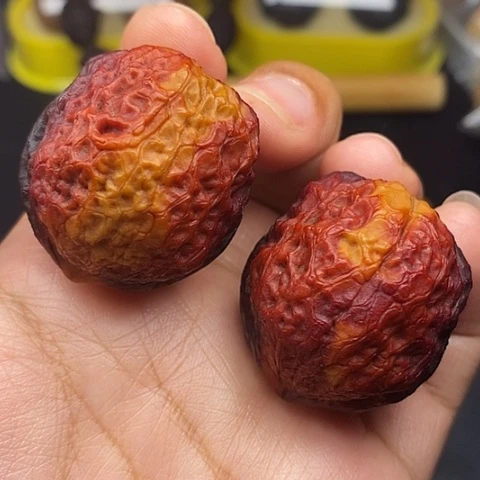 文玩核桃把件38尺蛇皮元宝