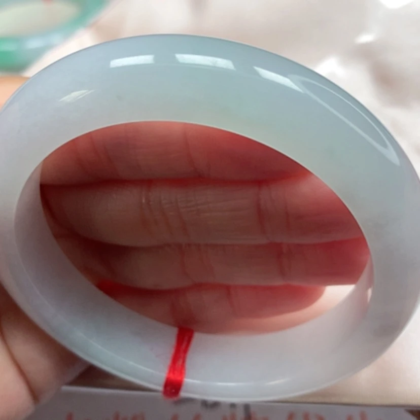 【闪购商品】翡翠手镯未镶嵌冰胶果冻手镯5758圈25号