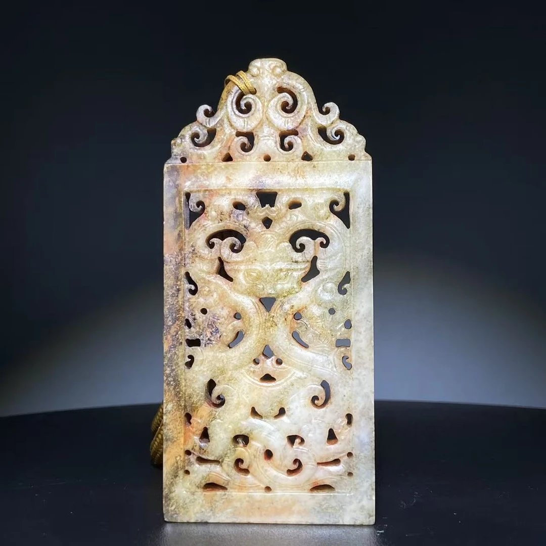 【明代】-古玉镂空挂件2502240002