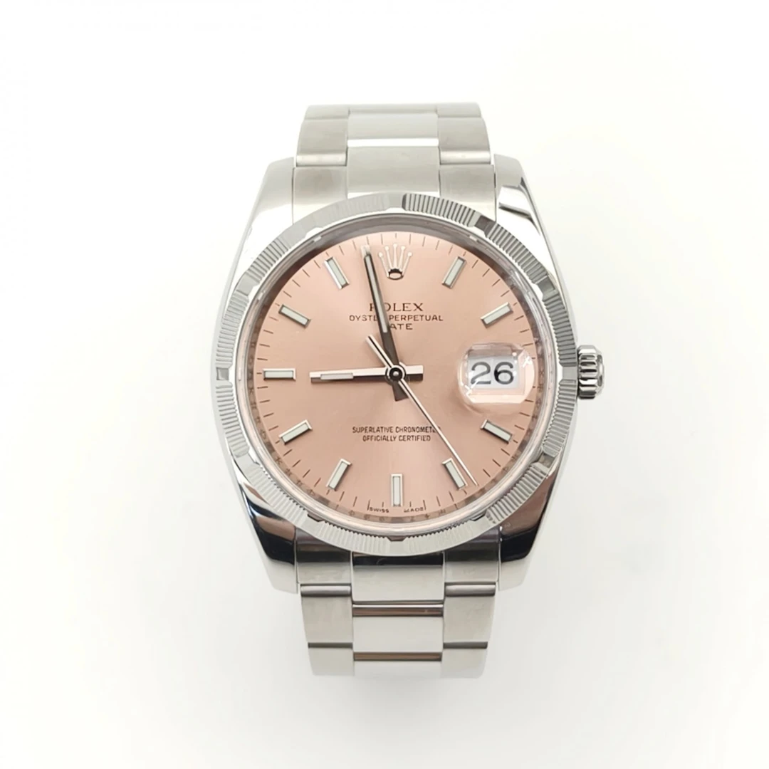 99新 Rolex/劳力士 【黑黑】劳力士日志型系列115210粉盘腕表