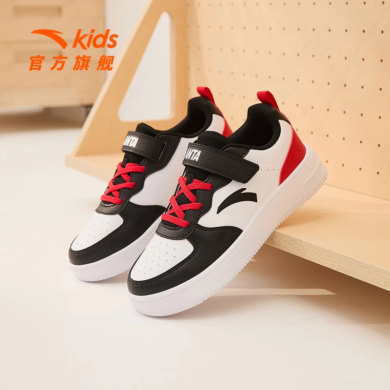 安踏儿童低帮板鞋四季款休闲鞋运动鞋欧若风