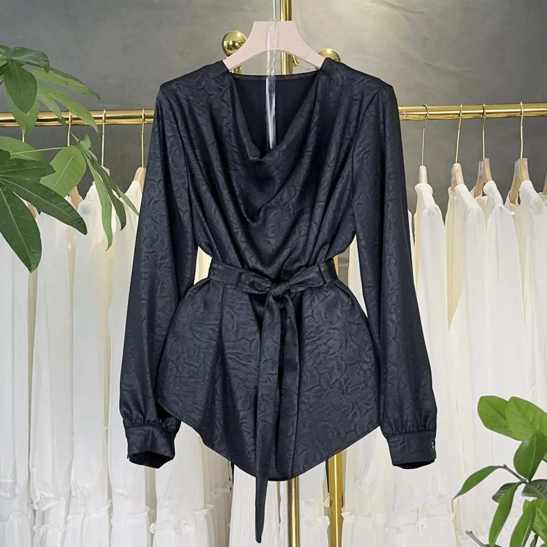 【现货】【RG2106】2024年秋冬新款时尚气质百搭减龄显瘦小衫